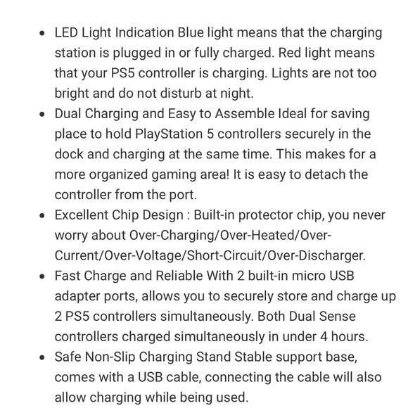 OVIO charging station for ps5 - Picture 5 of 5